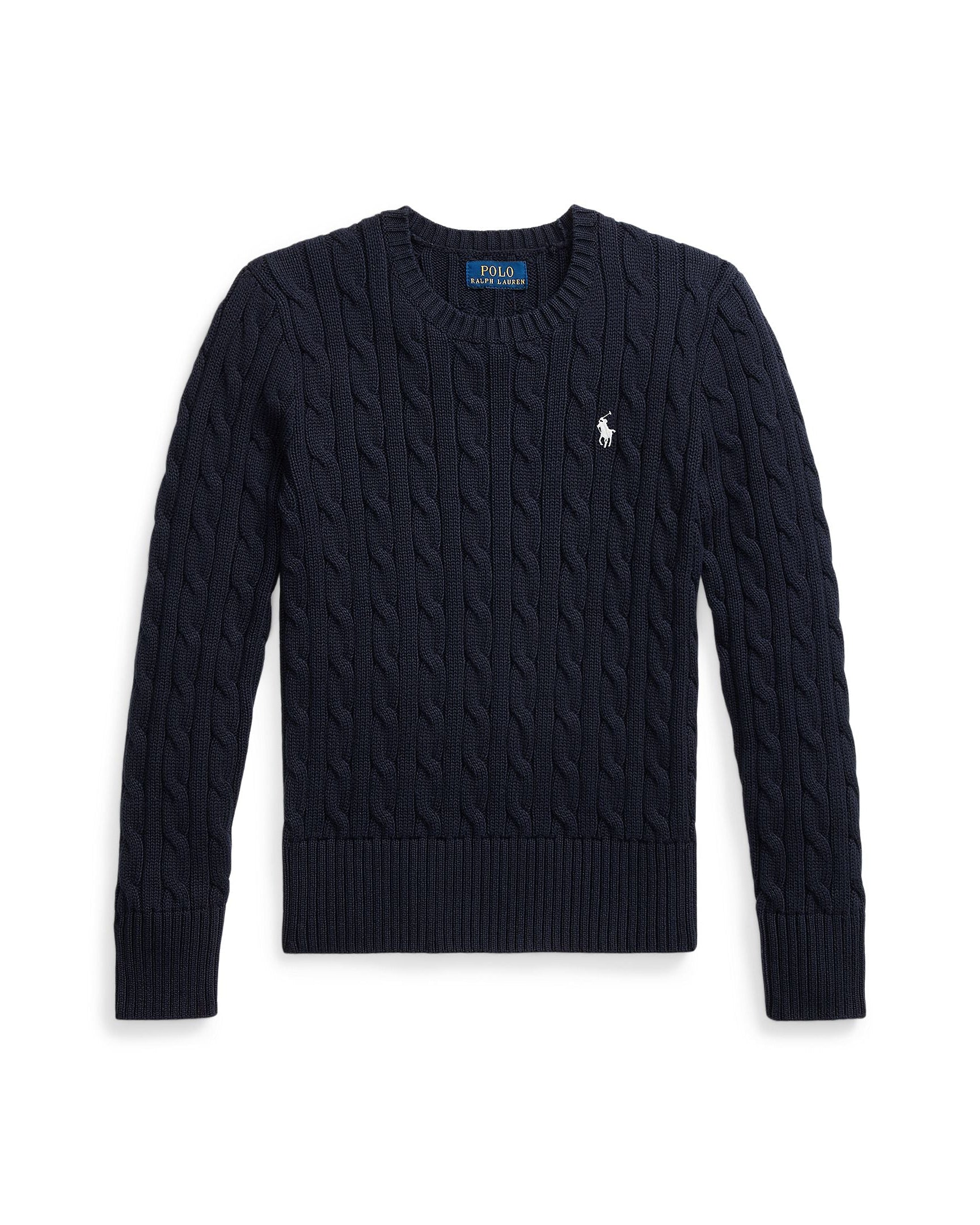 Ralph Lauren Girls Cable-Knit Cotton Sweater