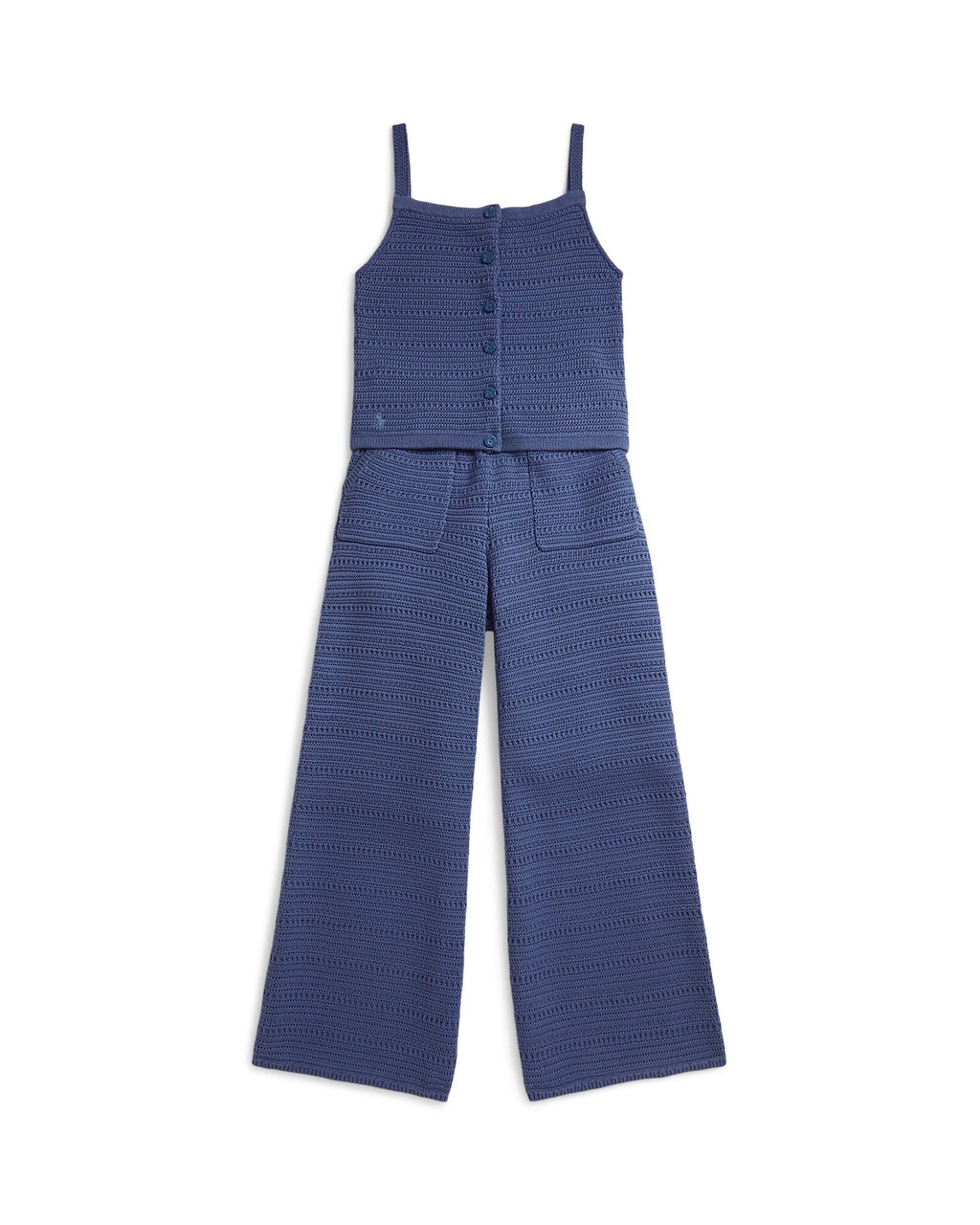 Ralph Lauren Girls Crocheted Cotton Sweater Top & Pant