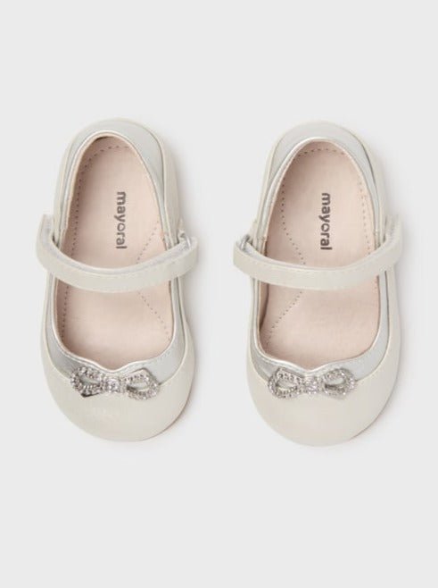 Mayoral Baby Ceremony Mary Janes Silver_41440 - 073 - NorthGirls