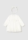 Mayoral Baby Girls Embroidered Tulle Ceremony Dress_ 2902 - NorthGirls