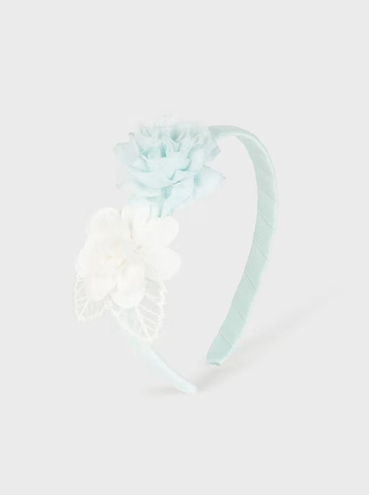 Mayoral Baby Green Flowers Headband_ 10676 - 66 - NorthGirls