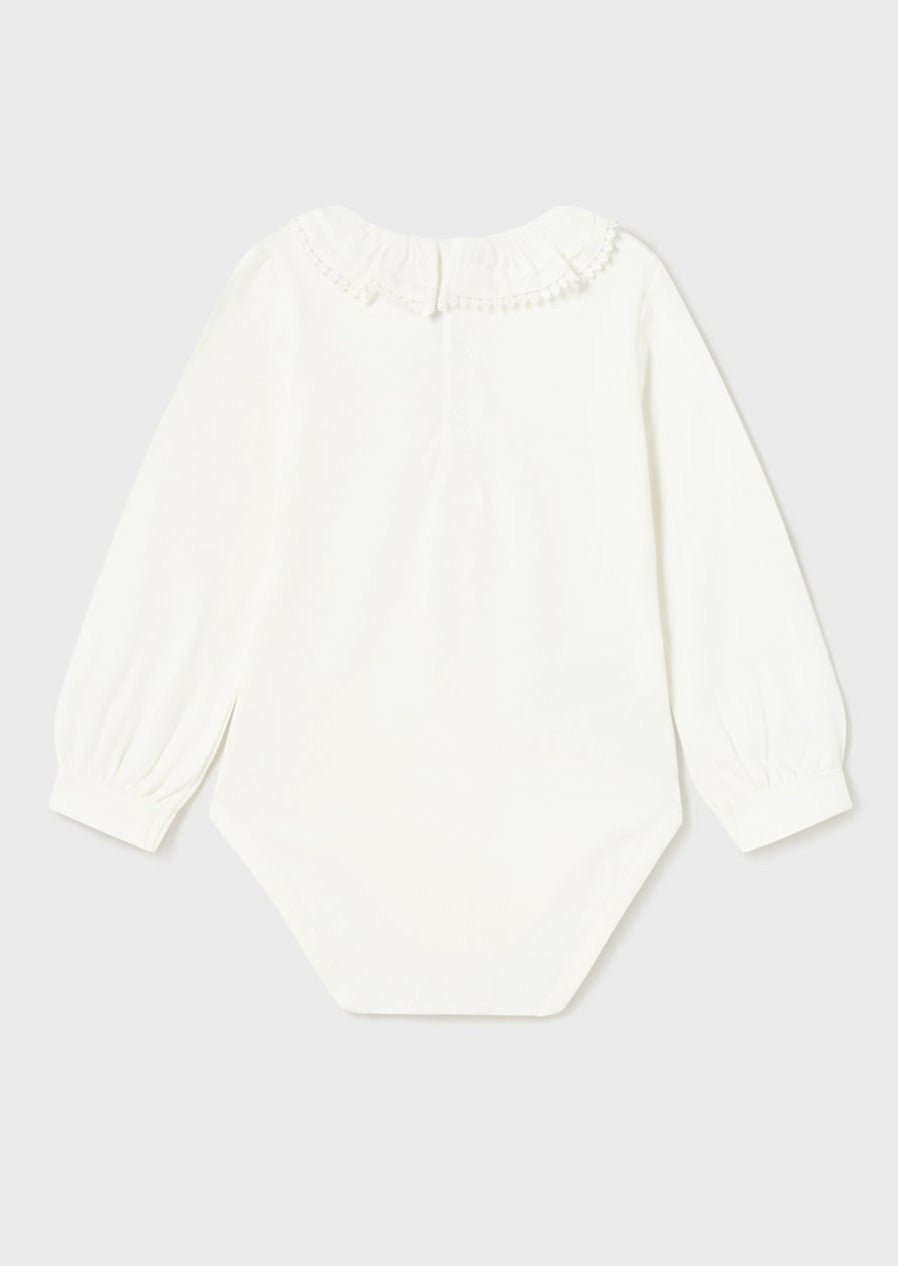 Mayoral Baby Off White Neck Ruffle Bodysuit _125 - 22 - NorthGirls