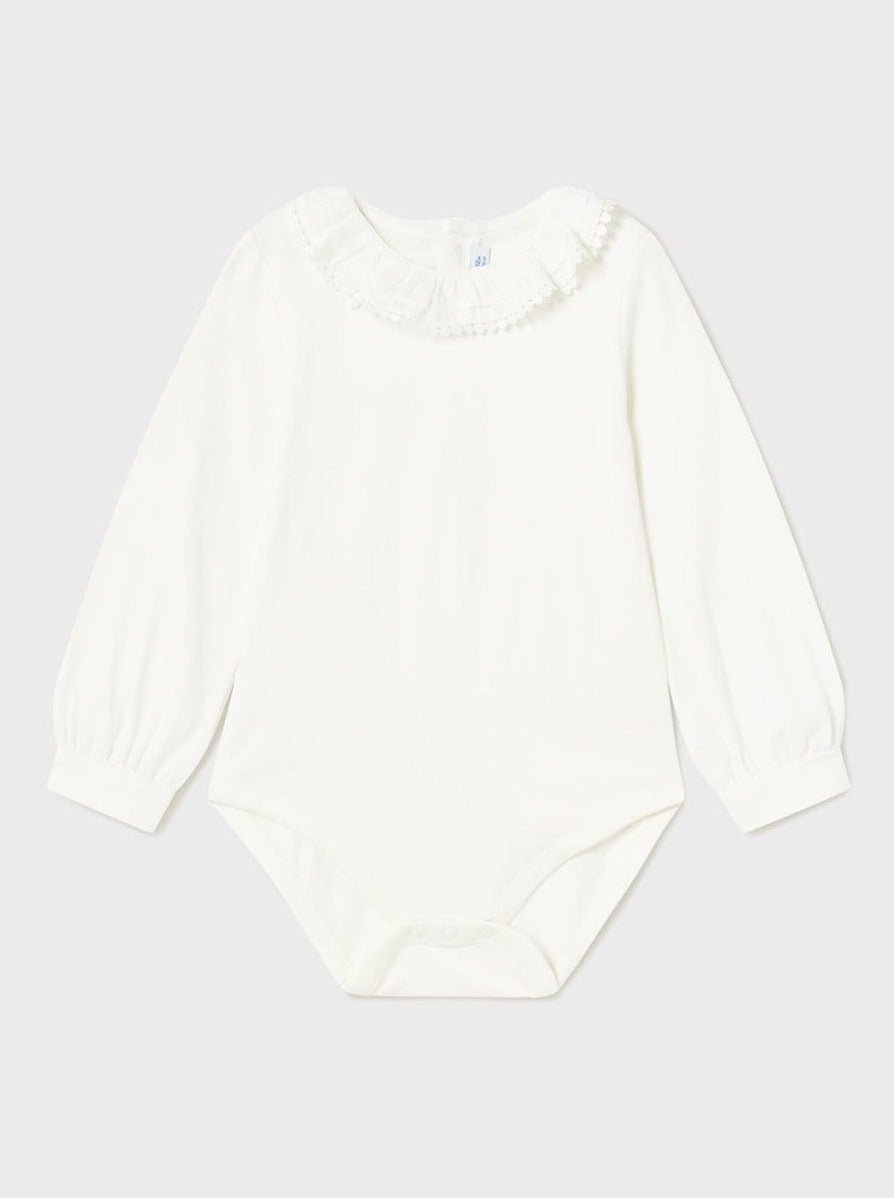 Mayoral Baby Off White Neck Ruffle Bodysuit _125 - 22 - NorthGirls