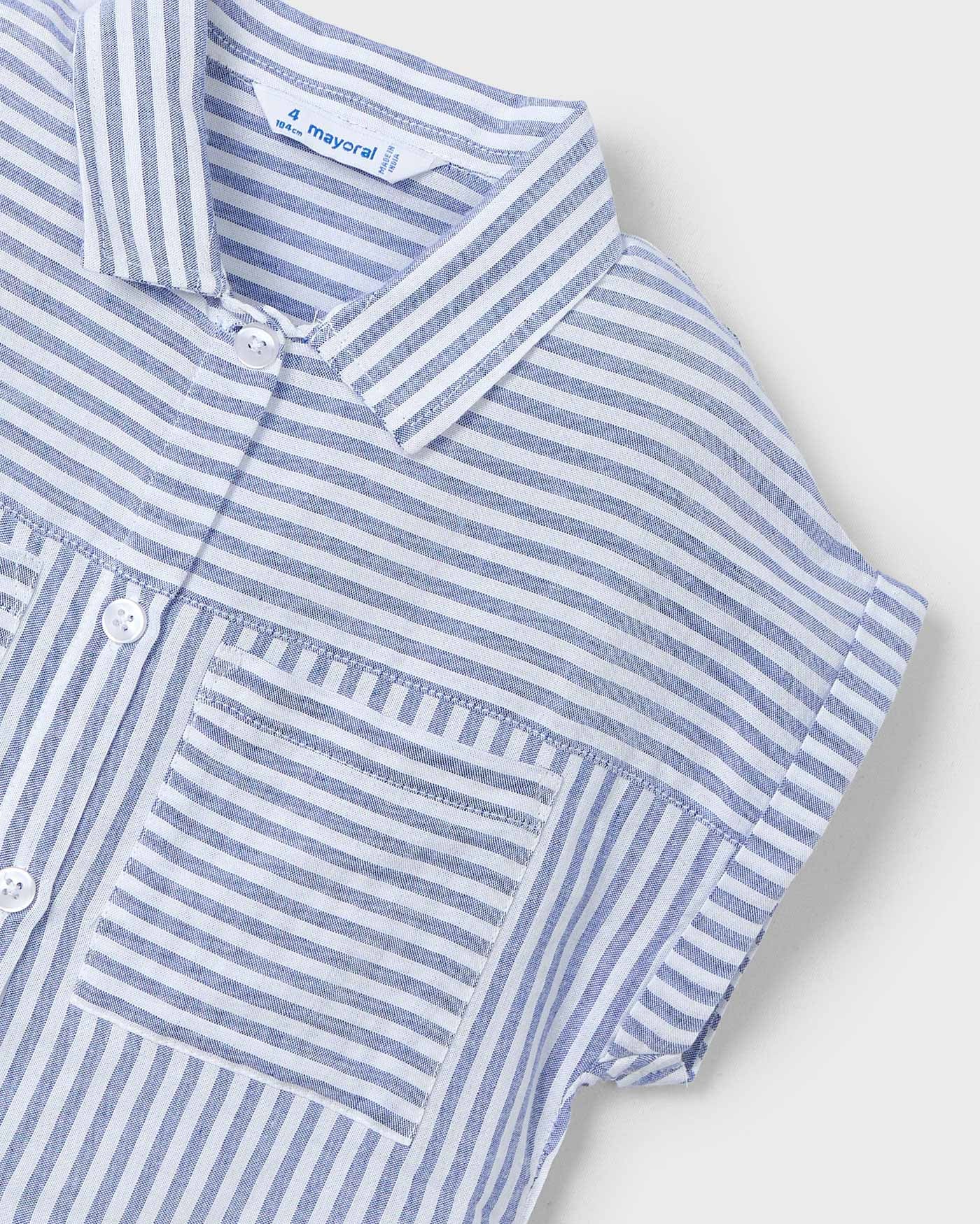 Mayoral Girls 2 Piece Striped Blouse_ 3185 - NorthGirls