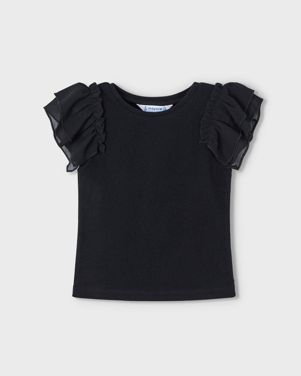 Mayoral Girls Chiffon Capped Sleeve Shirt_ 3013 - NorthGirls