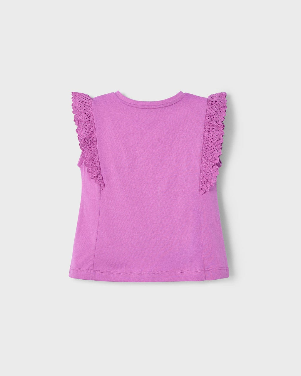 Mayoral Girls Crochet Ruffle T-Shirt_ 3010 - NorthGirls