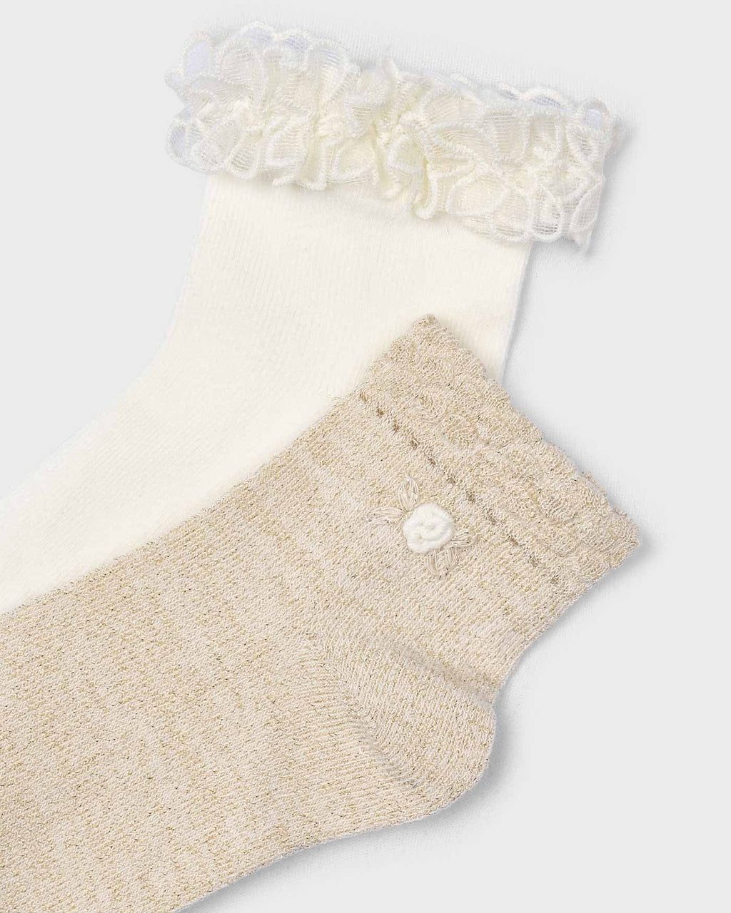 Mayoral Girls Dressy Ruffle 2 Socks Set_ 10912 - NorthGirls