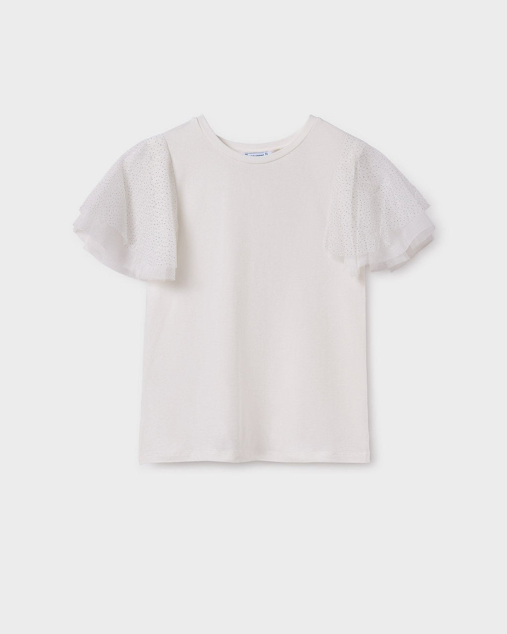 Mayoral Girls Dressy Ruffle Sleeve Blouse_ 6022 - NorthGirls