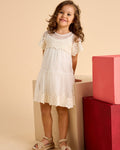 Mayoral Girls Embroidered Tulle Dress_ 3909 - NorthGirls