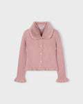 Mayoral Girls Faux Fur Collar Cardigan_ 4311 - NorthGirls