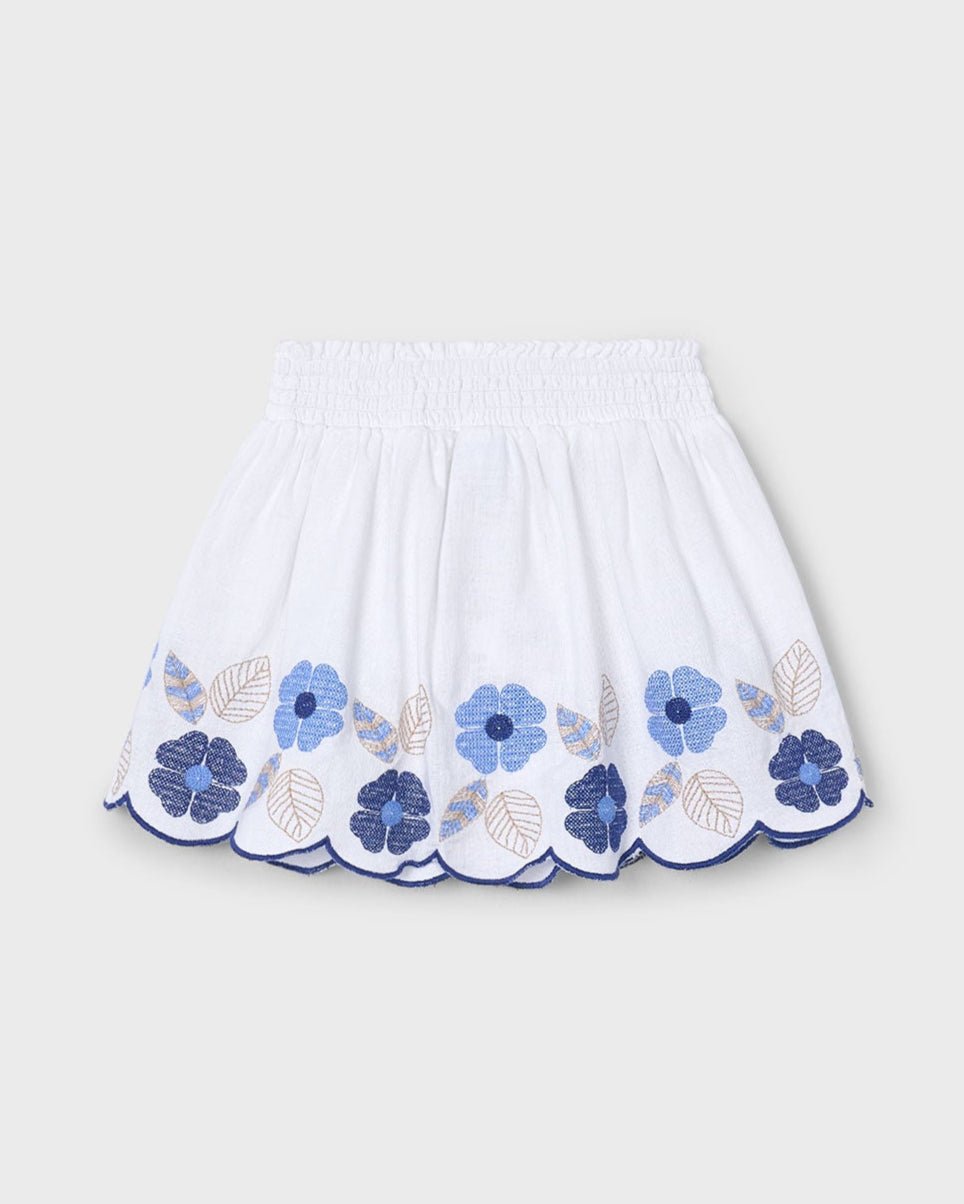 Mayoral Girls Floral Embroidered Skirt_ 3903 - NorthGirls