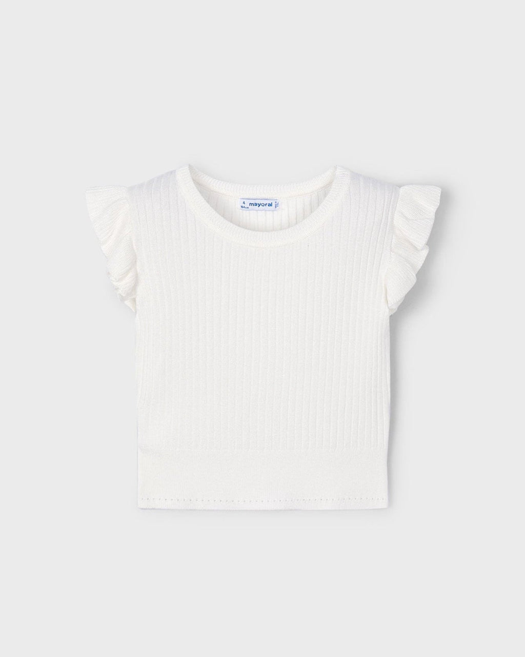 Mayoral Girls Knit Cap Sleeve Top_ 3024 - NorthGirls