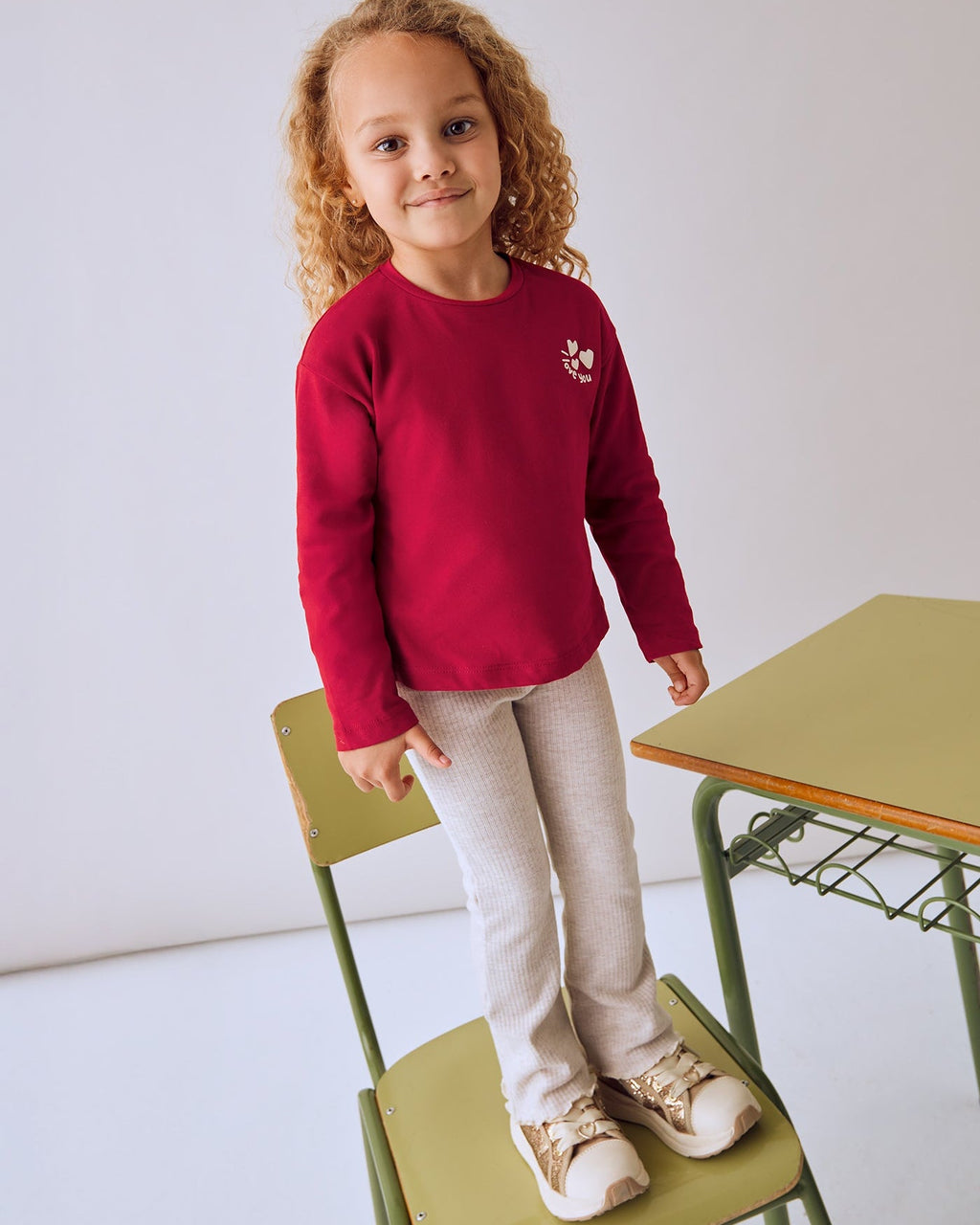 Mayoral Girls Rib Knit Flare Leggings_ 4717 - NorthGirls