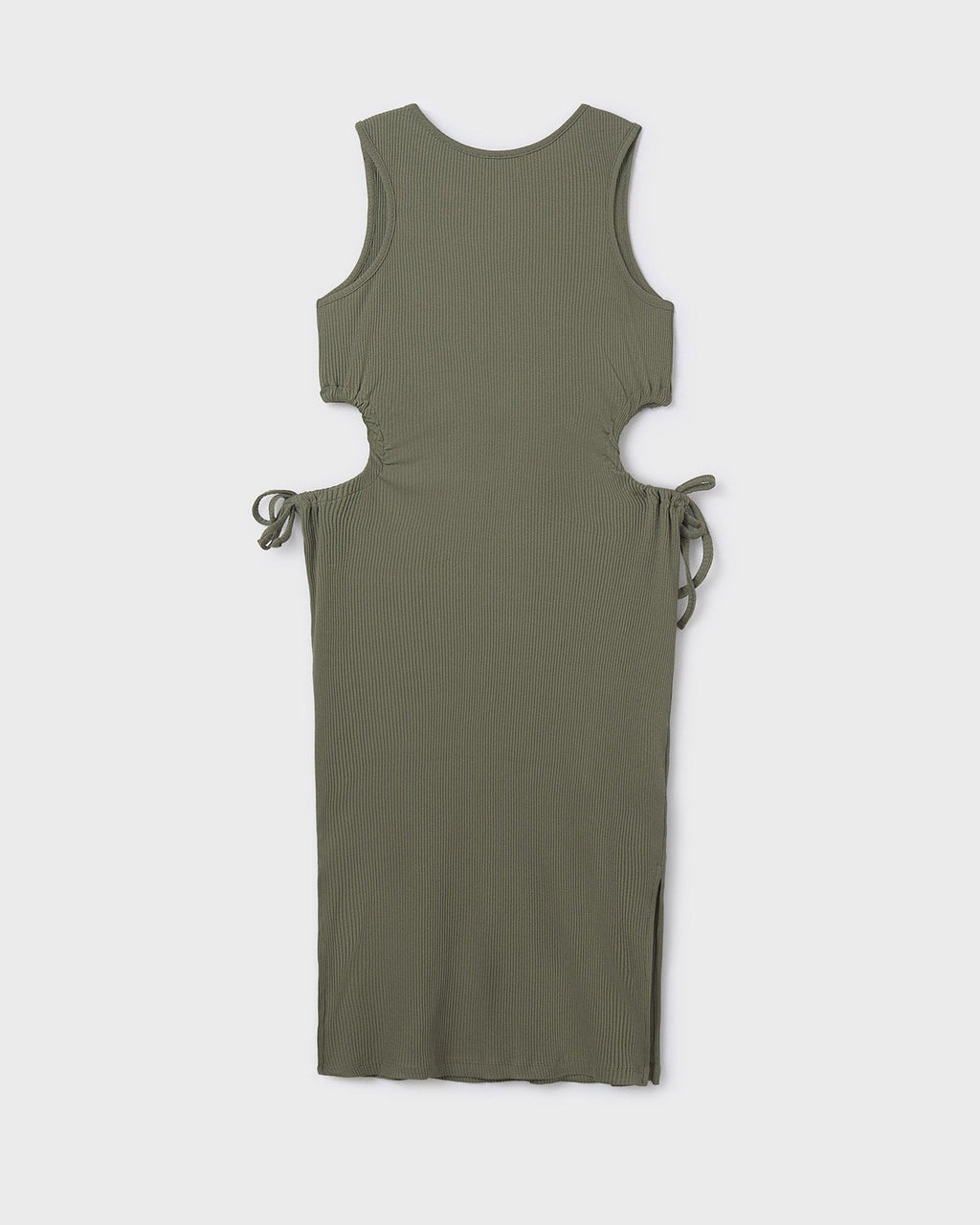 Mayoral Girls Ribbed Cutout Midi Dress_ 6985 - NorthGirls