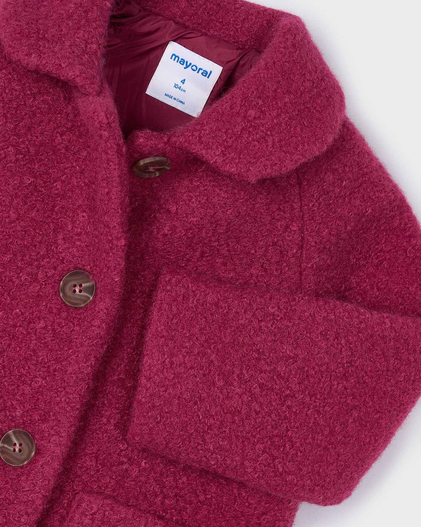 Mayoral Girls Shearling Coat_ 4439 - NorthGirls