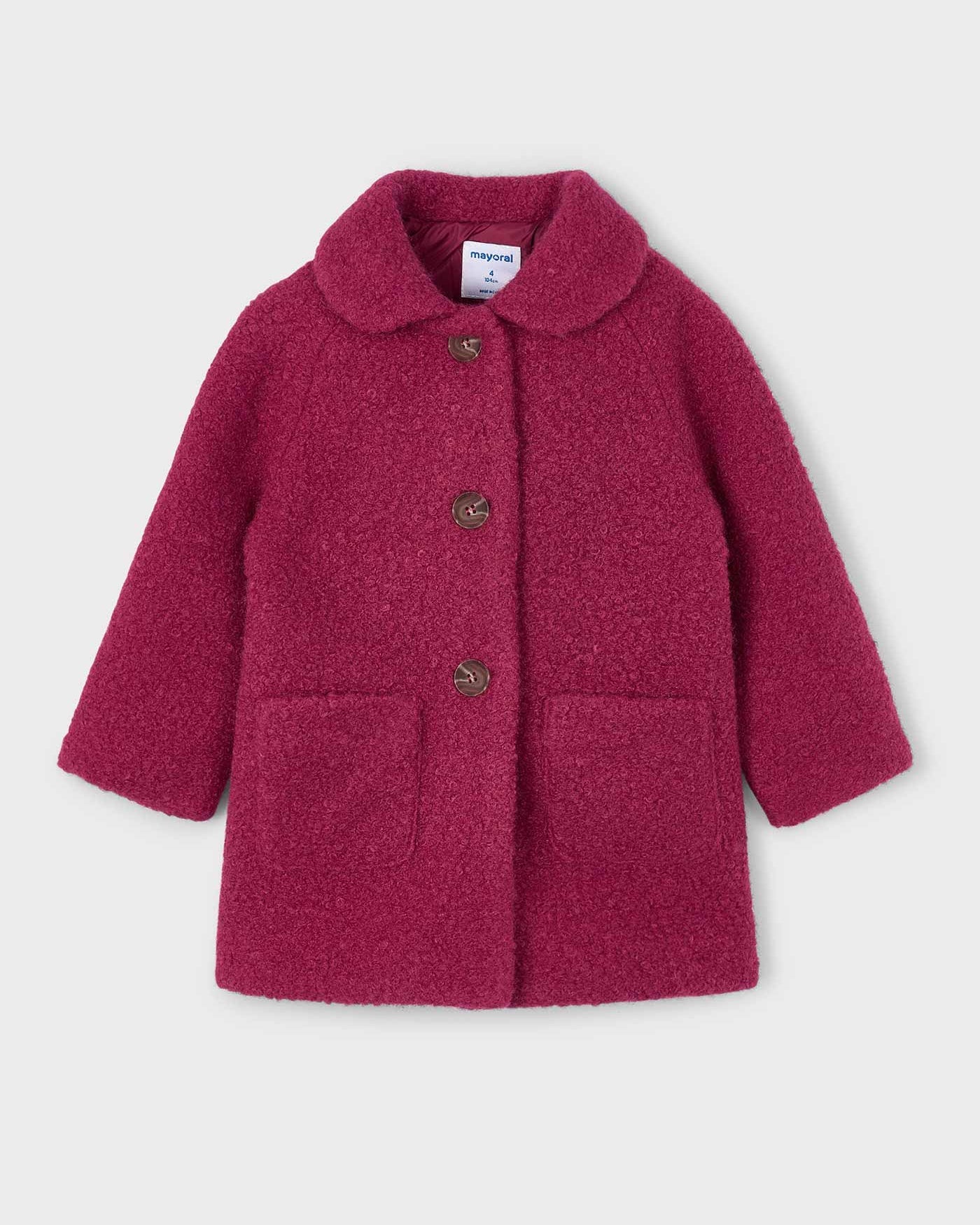 Mayoral Girls Shearling Coat_ 4439 - NorthGirls