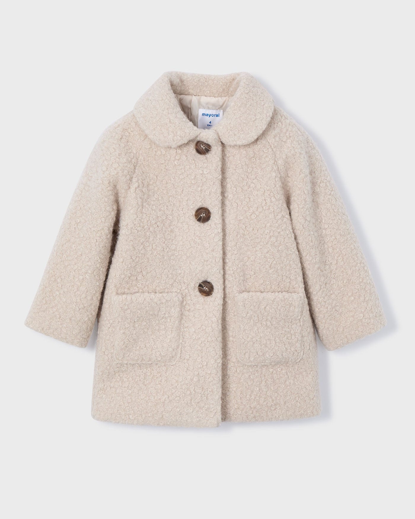 Mayoral Girls Shearling Coat_ 4439 - NorthGirls