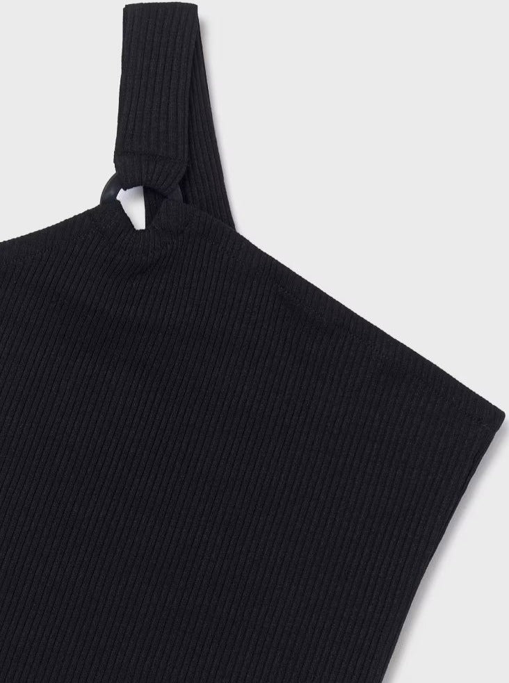 Mayoral Junior Black Ribbed Jersey Blouse_ 6017 - 61 - NorthGirls