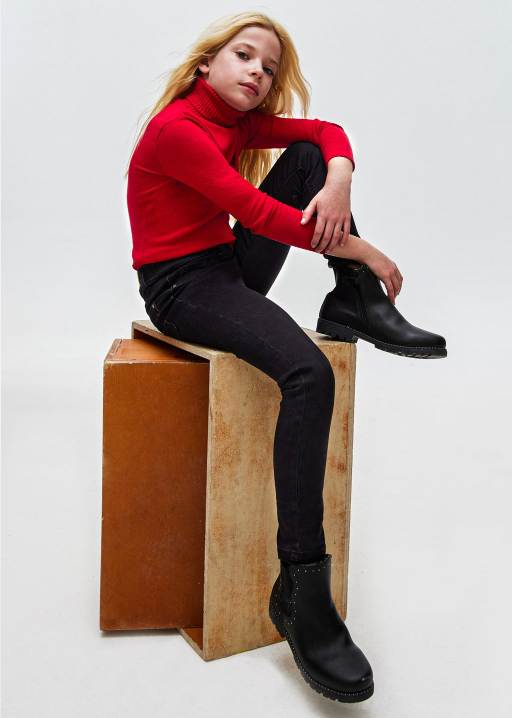 Mayoral Junior Black Stretch Jeans _578 - 38 - NorthGirls