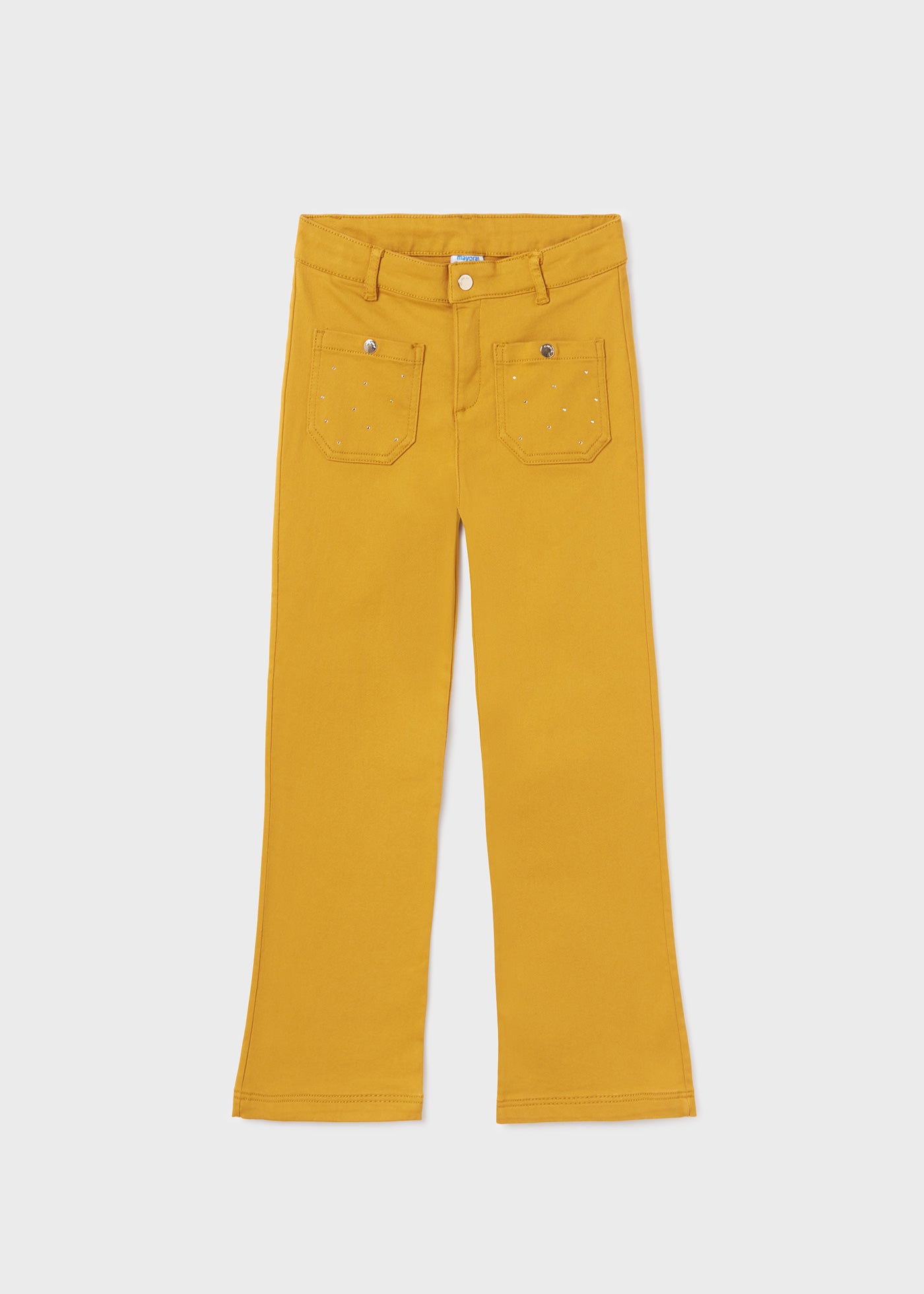 Mayoral Junior Yellow Patch Pocket Straight Pants _7504 - 15 - NorthGirls