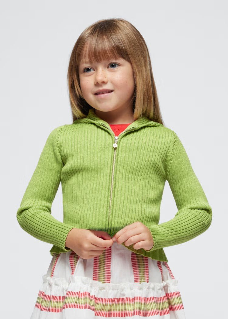 Mayoral Mini Knit Zipper Hoodie Cardigan - NorthGirls
