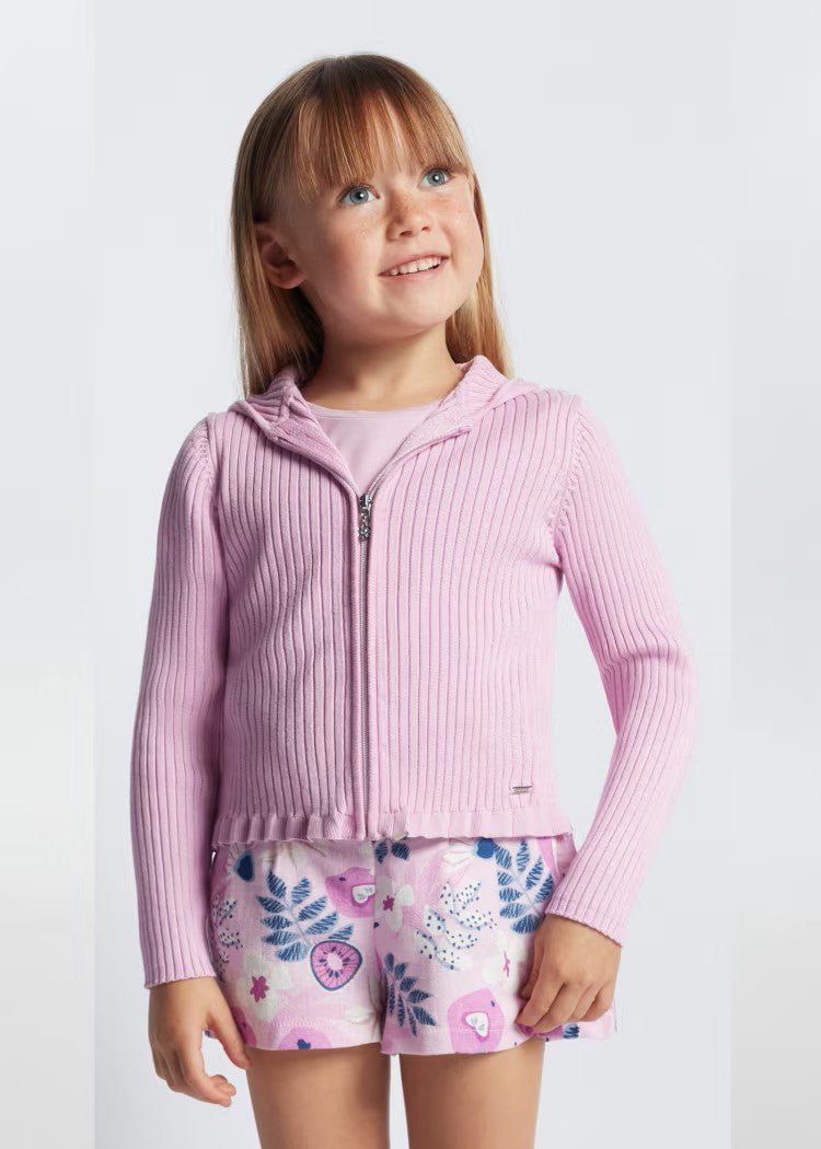 Mayoral Mini Knit Zipper Hoodie Cardigan - NorthGirls