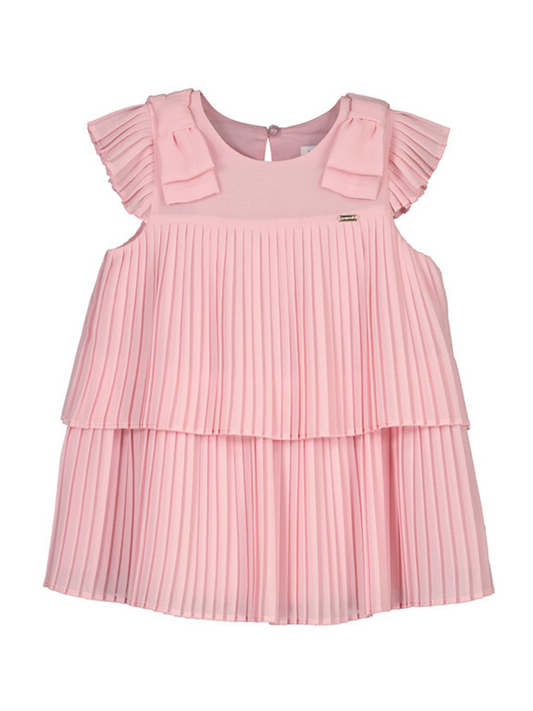 Mayoral Baby Pink Ruffle Pleated Dress_ 1911-84