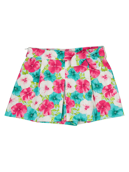 Mayoral Mini Fuchsia Floral Skort_ 3907-59