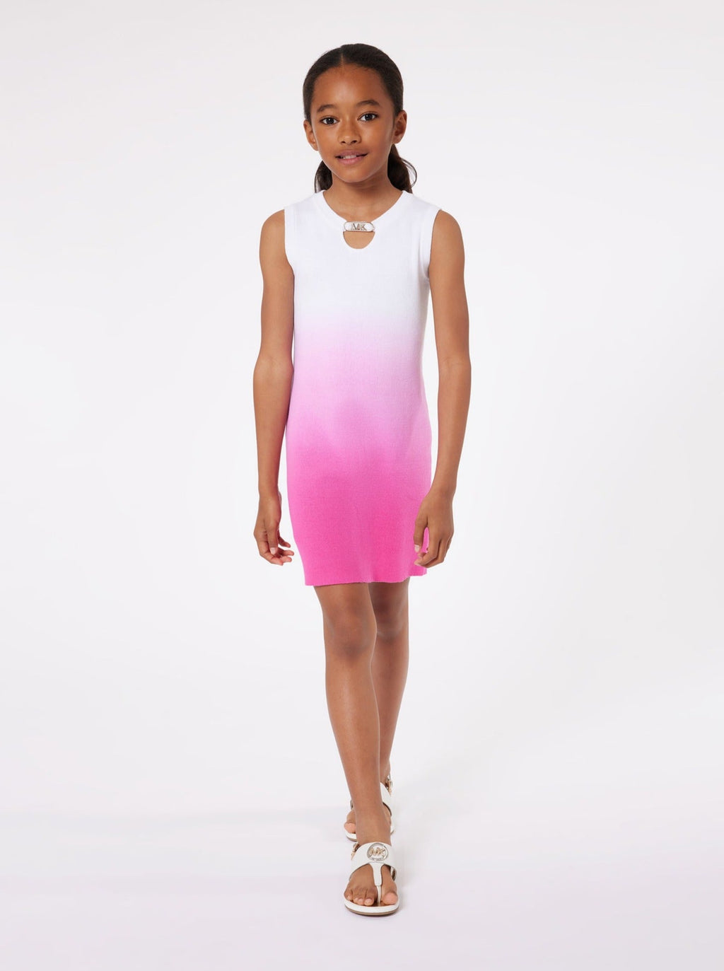Michael Kors Gradient Pink Knit Sleeveless Knit Dress - NorthGirls