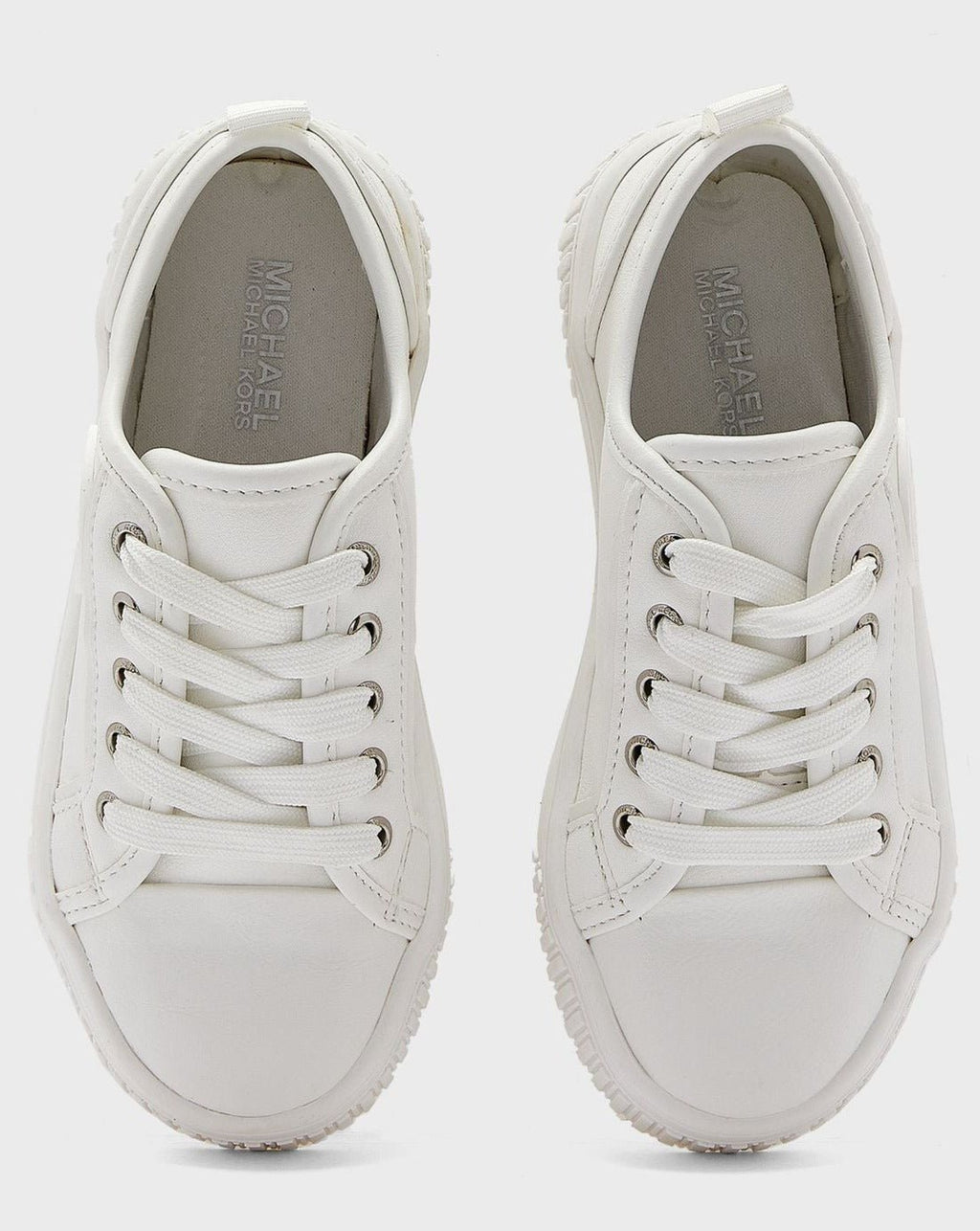 Michael Kors Lace - Up Sneakers w/Logo White_MK100665C - WHT - NorthGirls