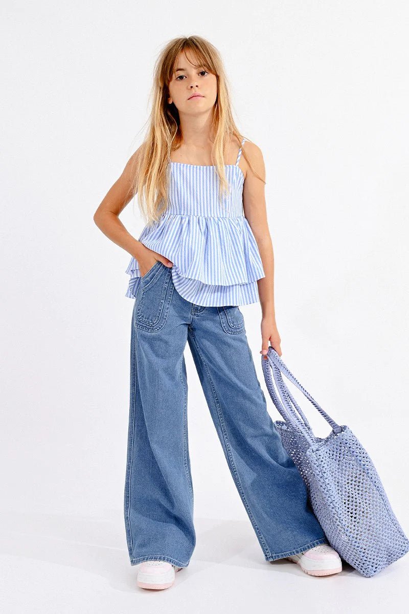 Mini Molly Striped Camisole _ MMT221CP - NorthGirls