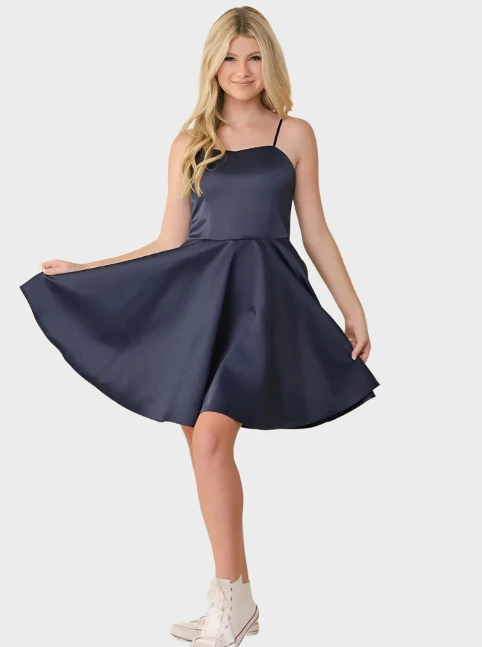 UDT Navy Fit and Flare Dress - K5096_Navy