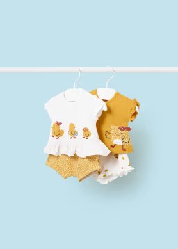 Mayoral Baby Newborn Yellow 4 Piece Knit Set_ 1612-62