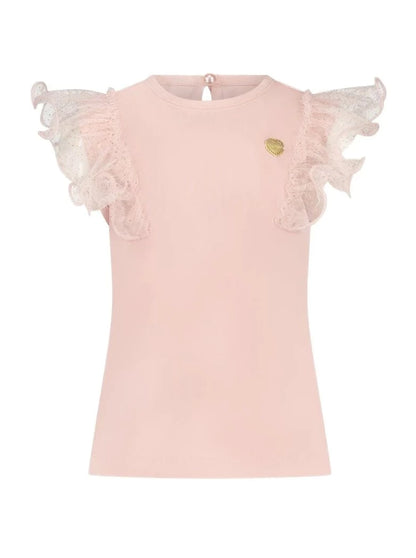 Le Chic Baby Nobly Sparkly Net T-Shirt Pink _C312-7402-220