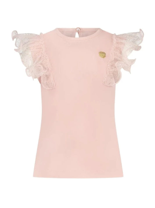 Le Chic Baby Nobly Sparkly Net T-Shirt Pink _C312-7402-220