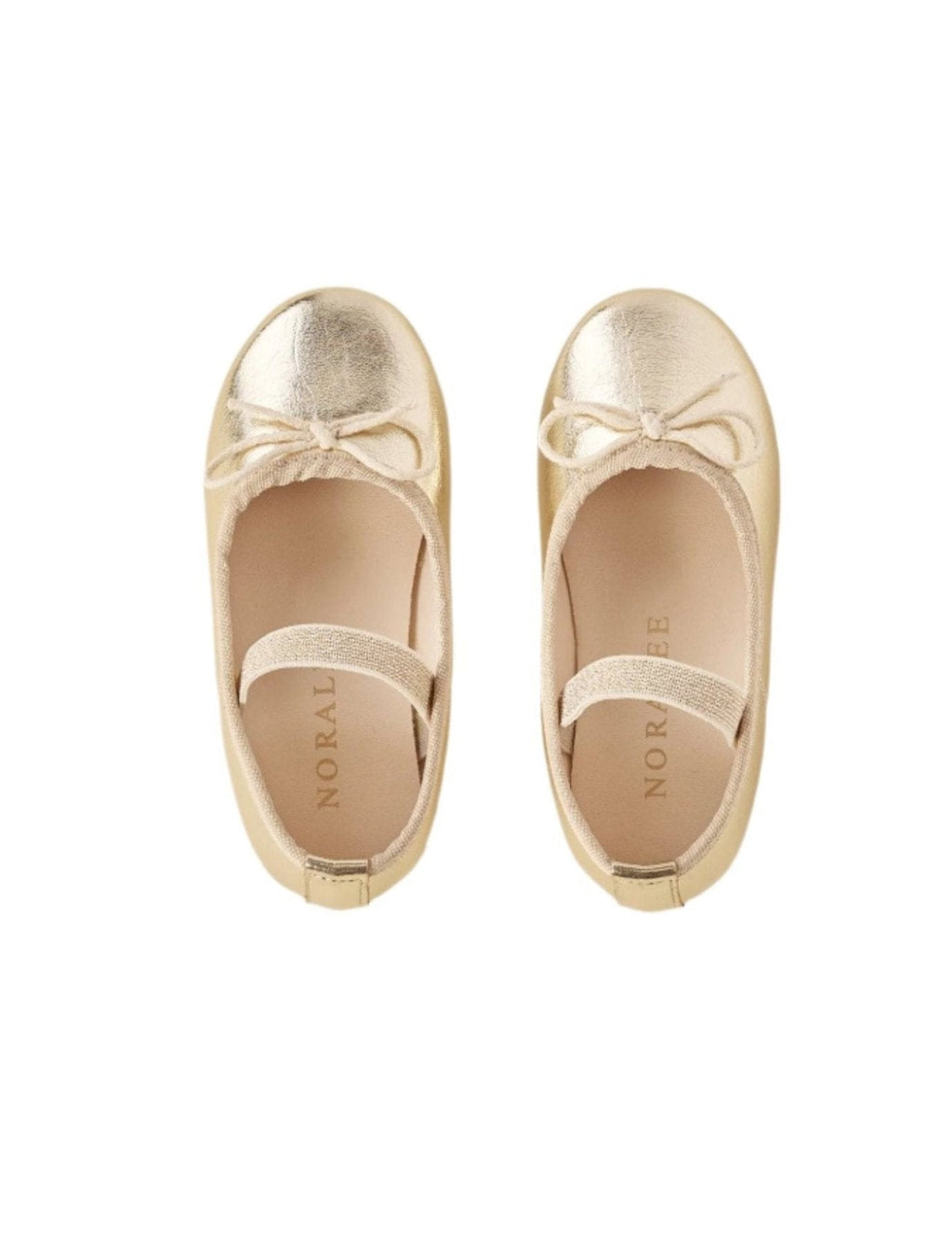 Noralee Girls Ballet Flats Gold _NLA007MEQU - NorthGirls