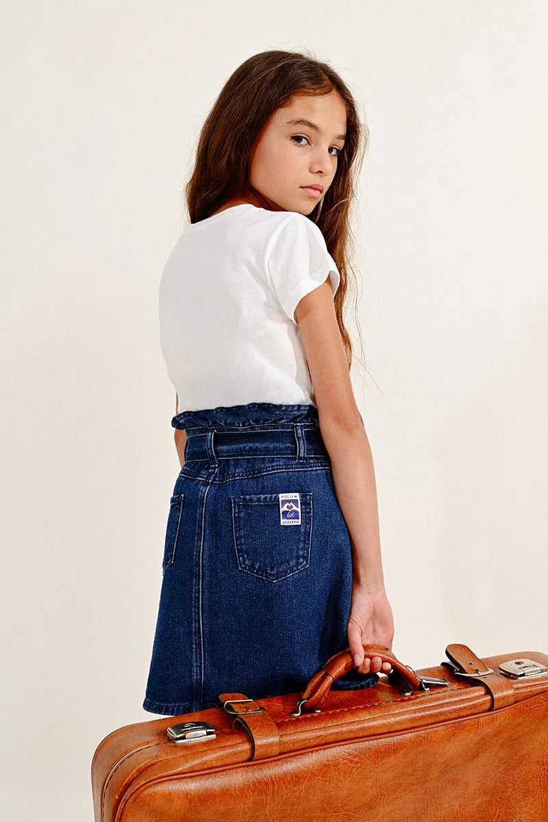 Mini Molly Paperbag Denim Skirt _MME1614CP