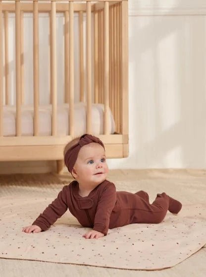 Quincy Mae Baby Mocha Zip Sleeper & Hat Set _QM335TRA - 508 - NorthGirls