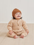 Quincy Mae Beige Knitted Chunky Jumpsuit _QM276CARA - 391 - NorthGirls