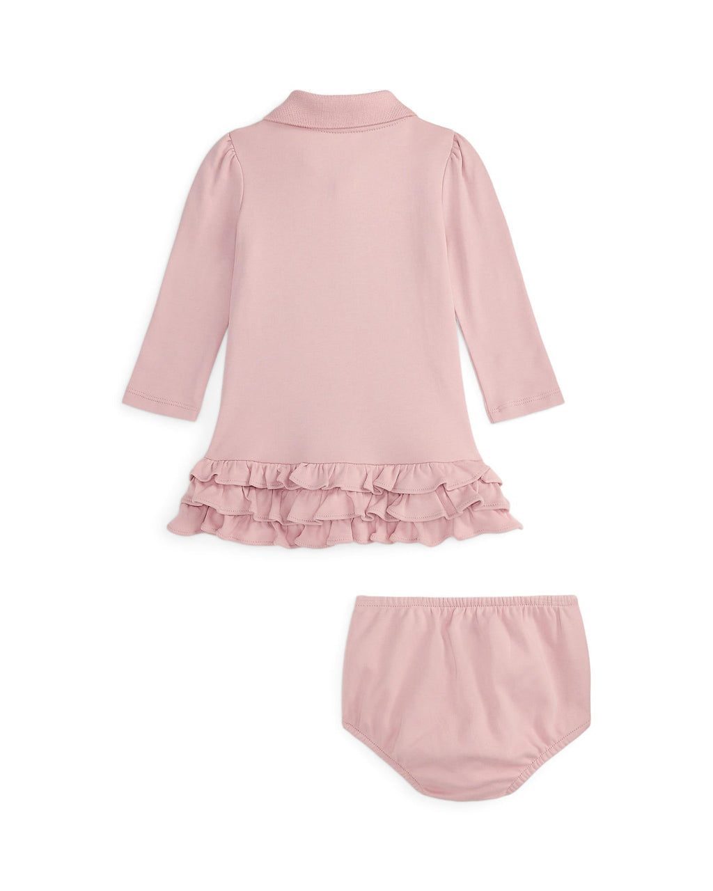 Ralph Lauren Baby Girls Ruffled Polo Dress & Bloomer - NorthGirls
