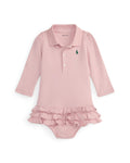 Ralph Lauren Baby Girls Ruffled Polo Dress & Bloomer - NorthGirls