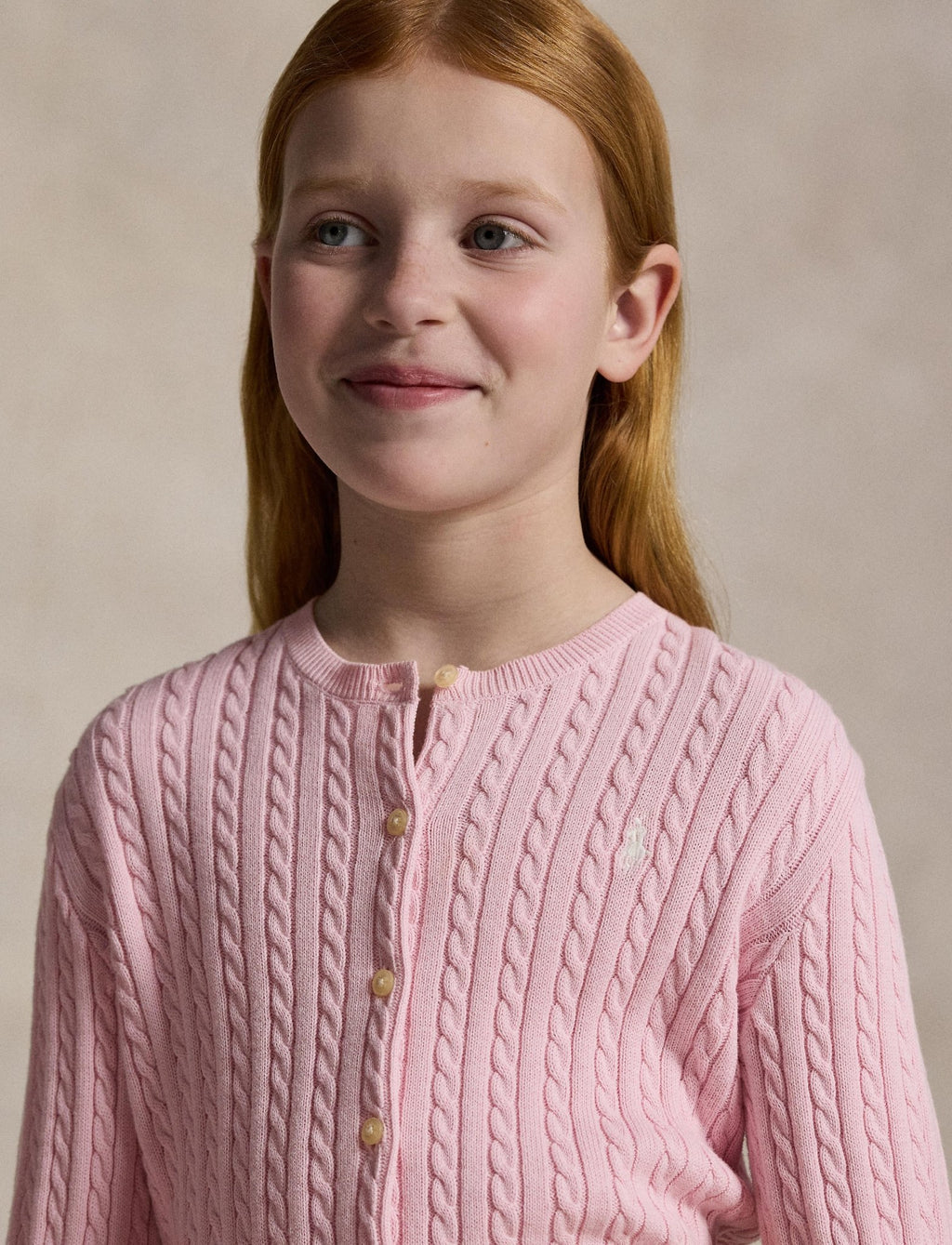 Ralph Lauren Girls Cable Cotton Cardigan - NorthGirls
