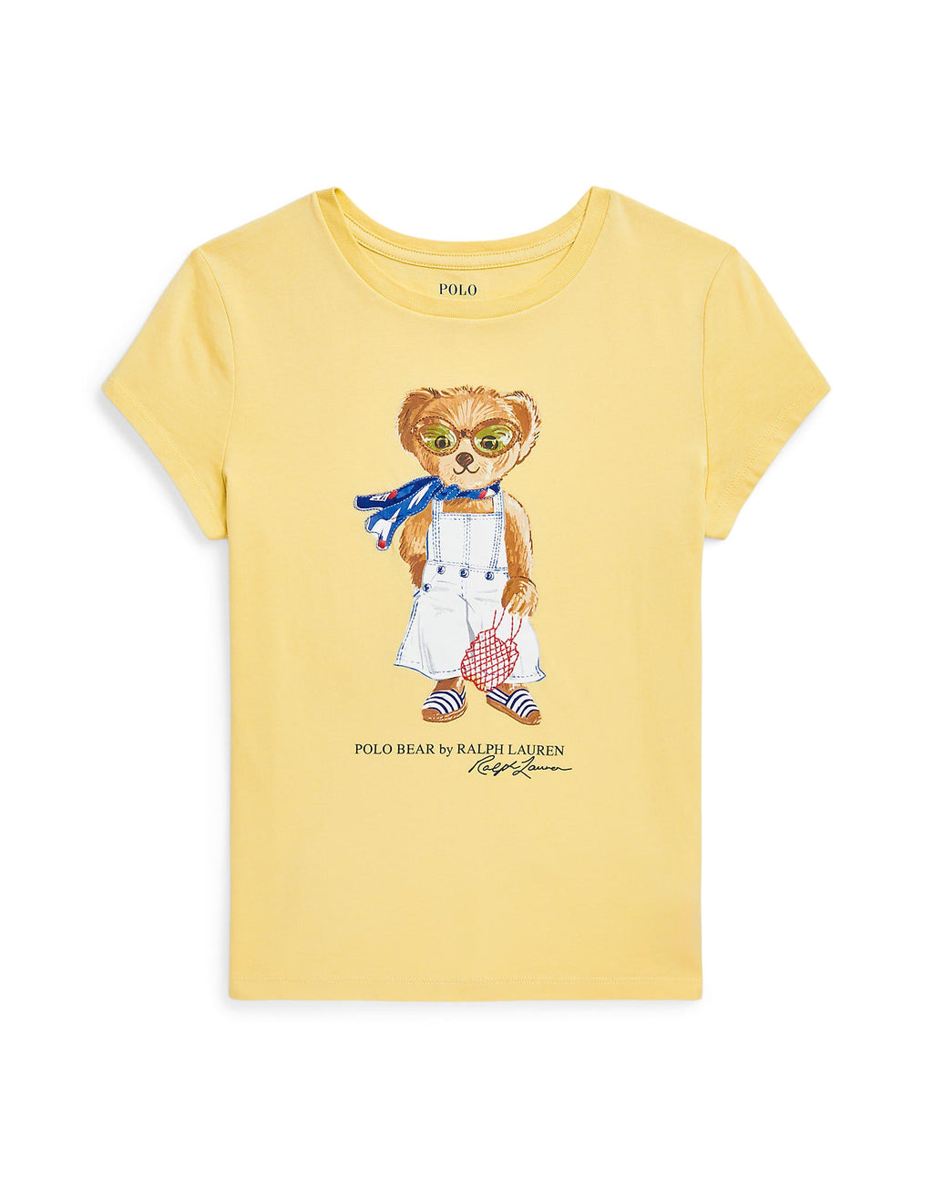 Ralph Lauren Girls Polo Bear Cotton Jersey Tee - NorthGirls