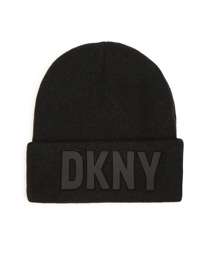 DKNY Junior Black Knitted Hat _D31309-09B
