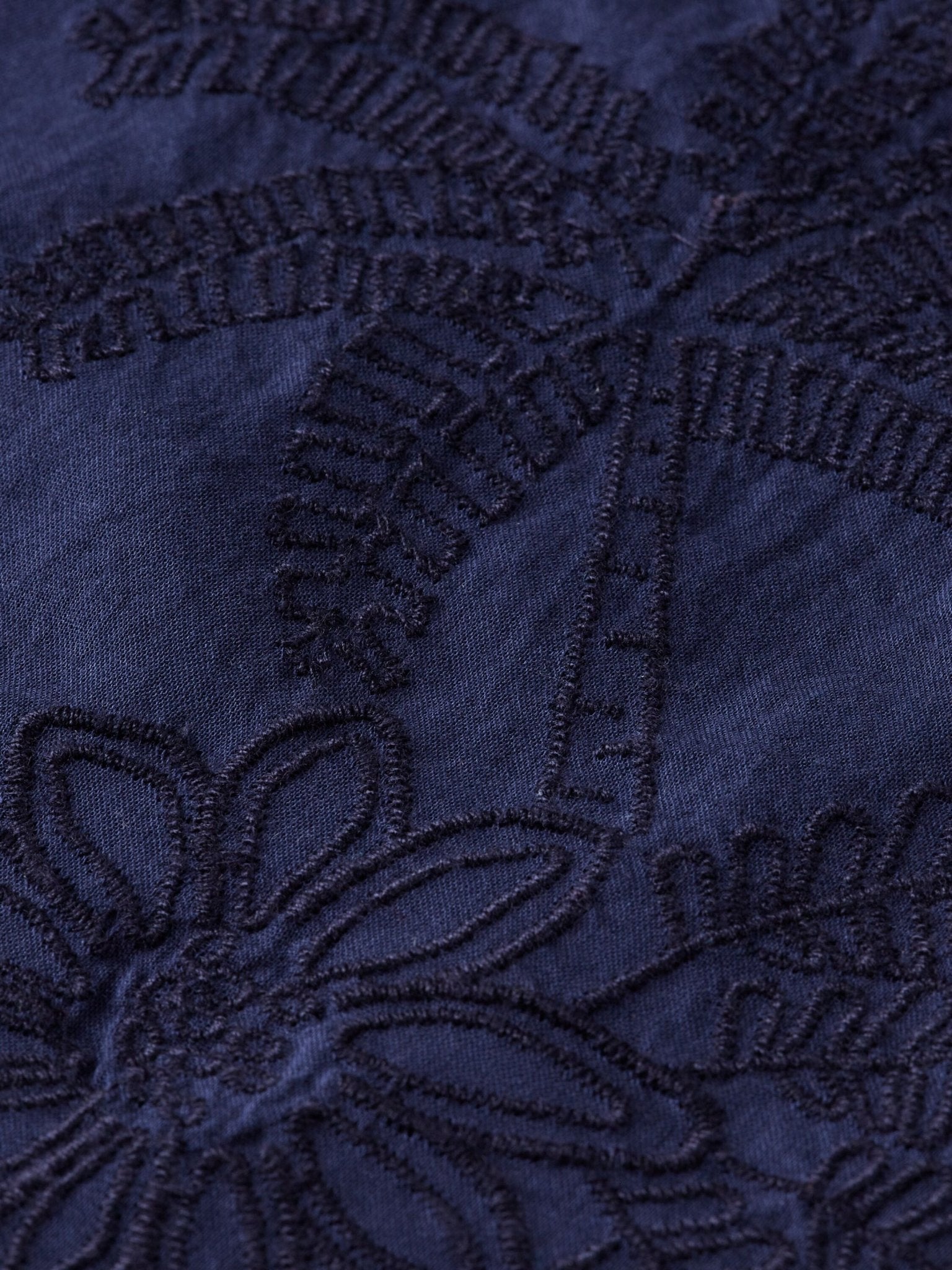 Scotch & Soda Navy Embroidered Short Sleeve Dress - NorthGirls