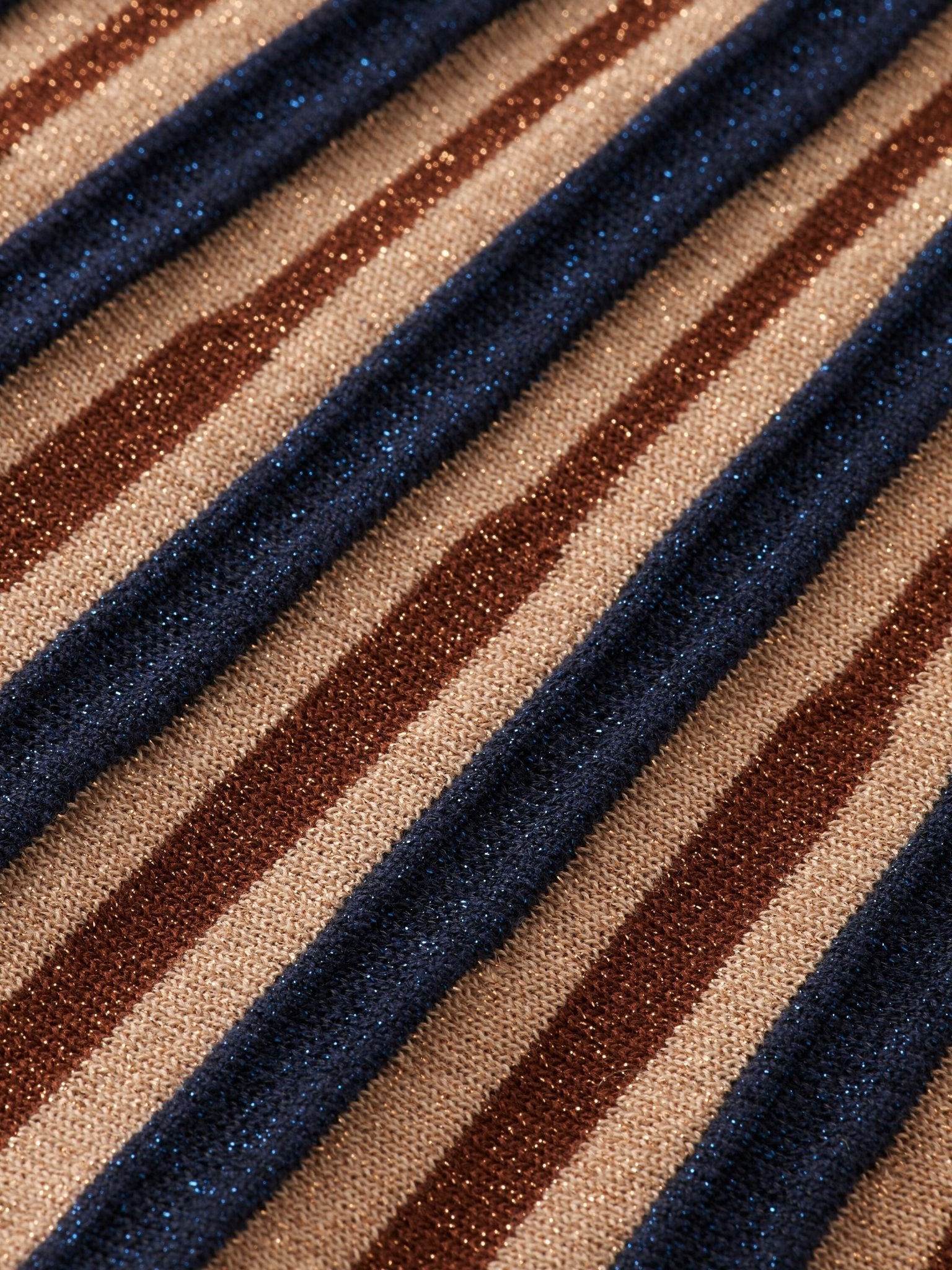 Scotch & Soda Navy Glitter Knit Pleated Midi Skirt _173829 - 6021 - NorthGirls