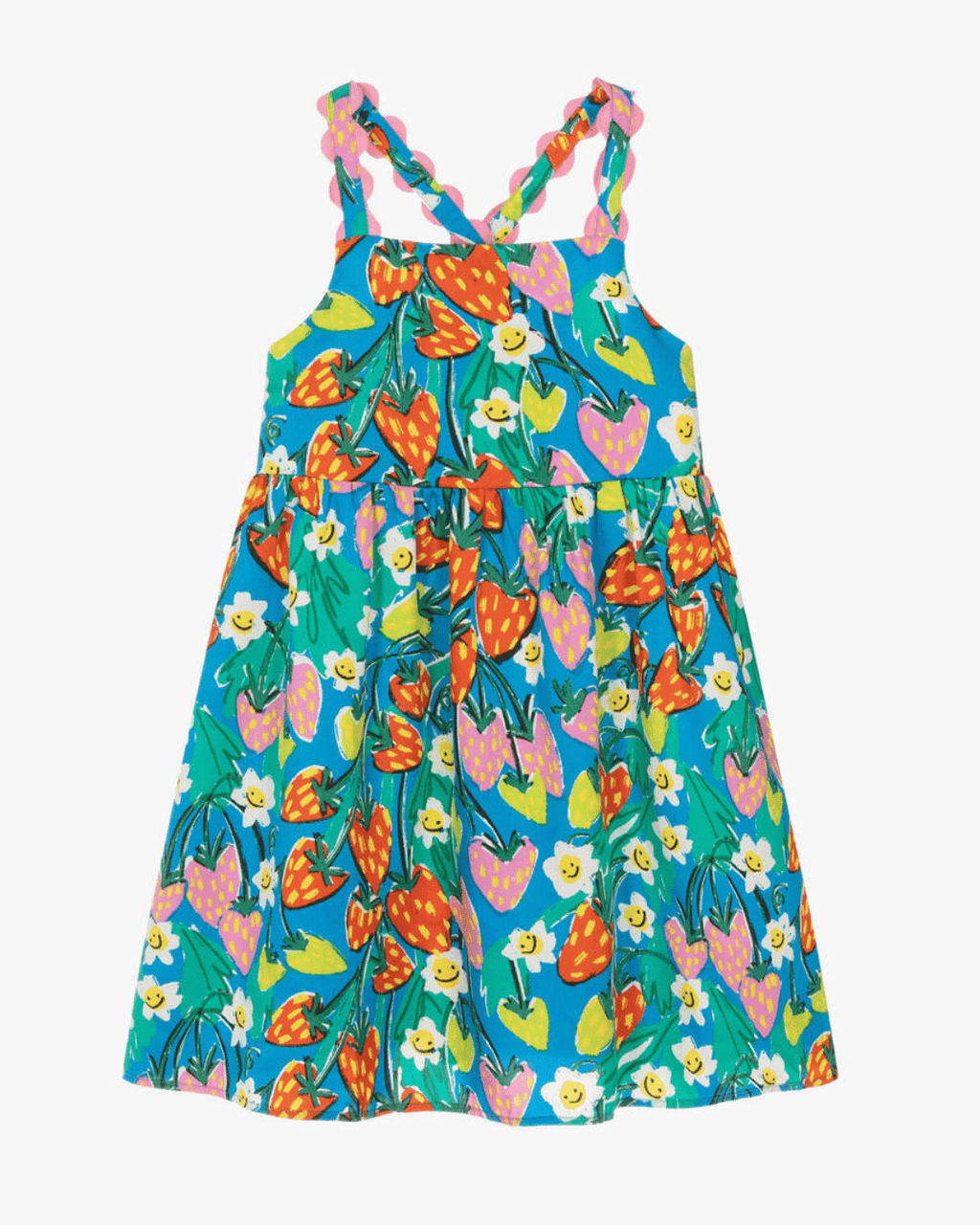 Stella McCartney Girls Strawberry Floral Strappy Dress_ TW1B02 - Z2539 - NorthGirls