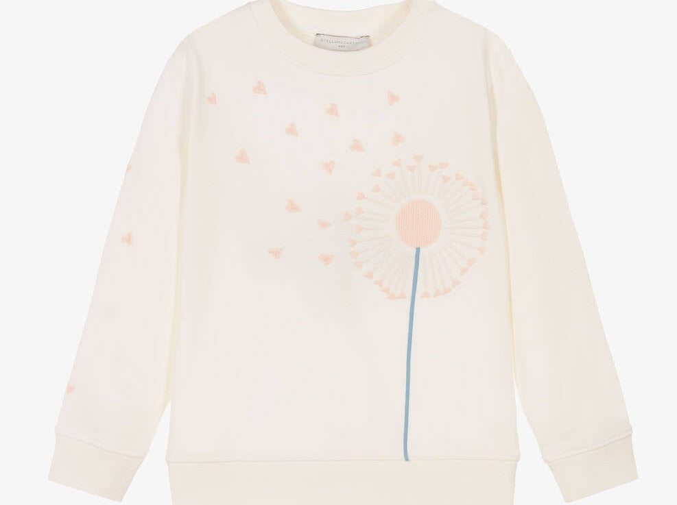 Girl Dandelion Print Sweatshirt