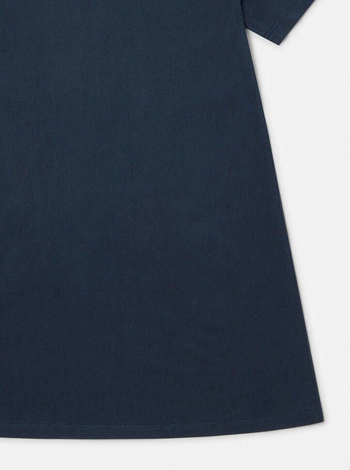 Stella McCartney Navy Jersey Dress W/ Fringed Print - NorthGirls