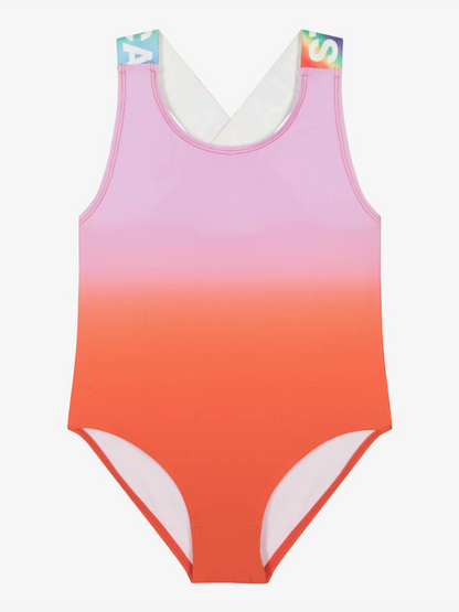 Stella McCartney Tie Dye Swimsuit W/ Rainbow Logo Tape _TUCB09 Z1777